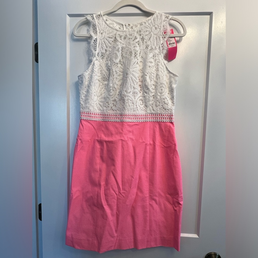 Lilly Pulitzer lace top pink dress